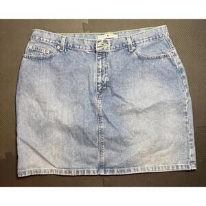 Tommy Hilfiger Woman Jean Skirt Womens Size 18 Blue Denim Retro Y2K 90s Chic